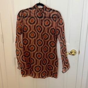 Zara mini long sleeve dress